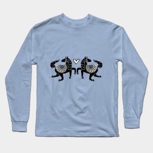 Two Swedish Horses Long Sleeve T-Shirt